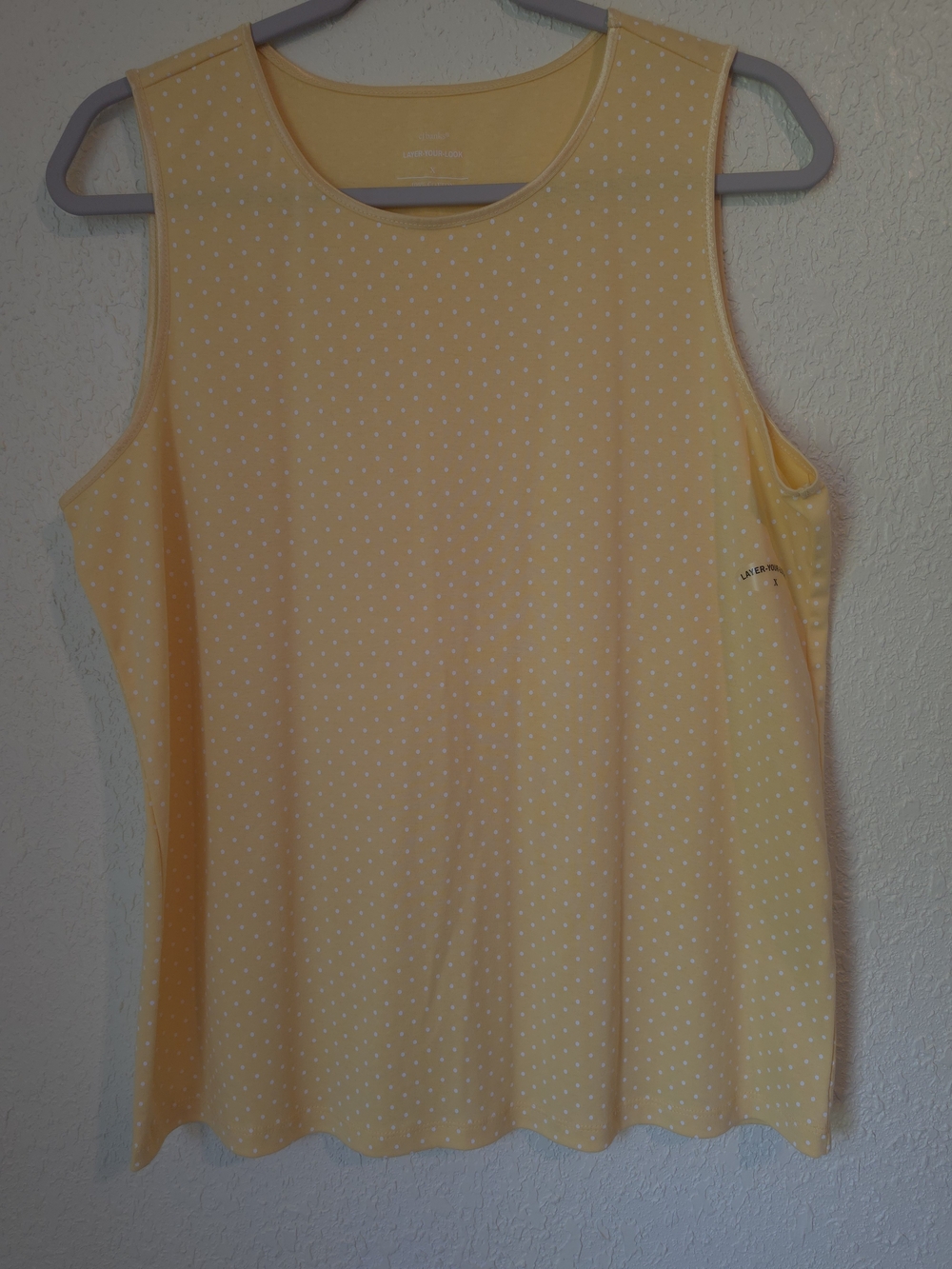 CJ Banks Womens Layer Your Look Cotton Tank L Resortwear Beach Packable